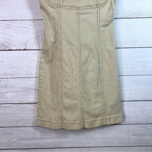 Urban Outfitters Golden Hour Denim Buckle Mini Dress Size XS - Picture 7 of 12